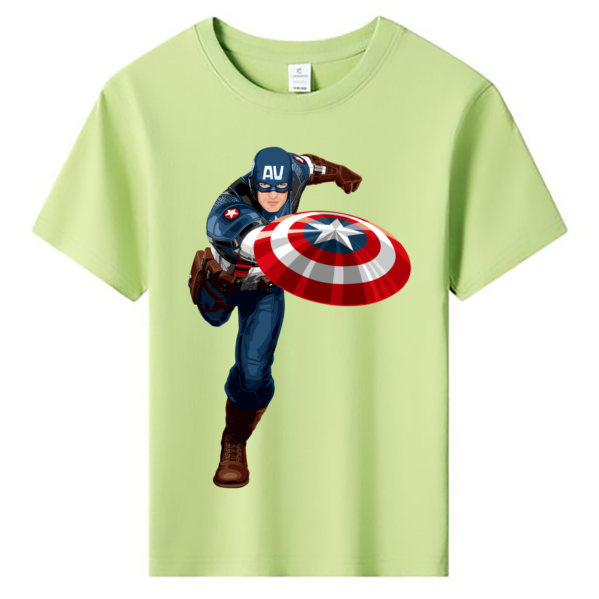 （画像用） アベンジャーズ The Avengers 綿100％キッズTシャツ（フロントプリント）